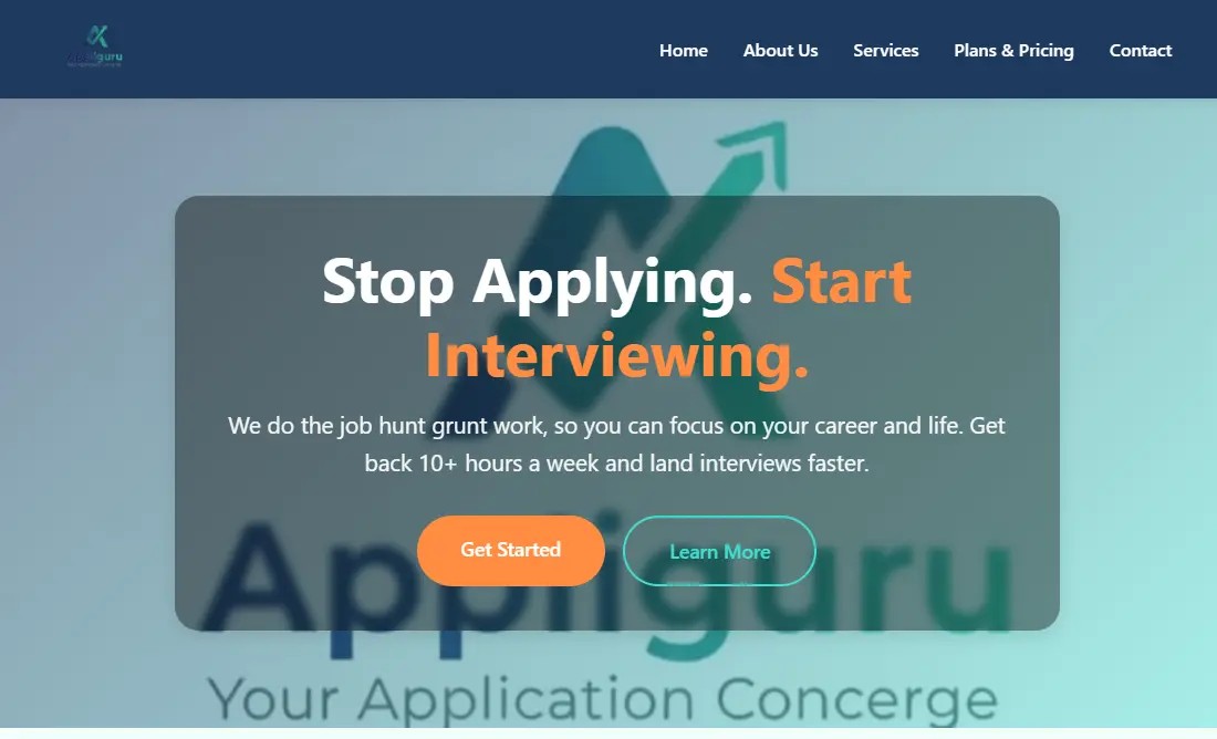 Appliguru.com - Company Web Application Dashboard